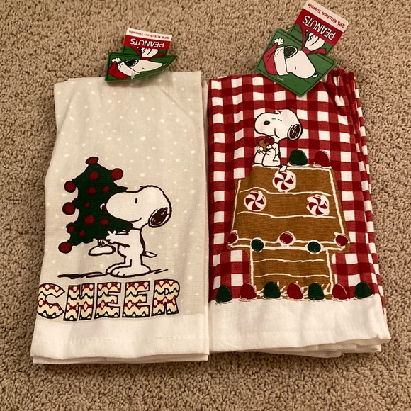 Peanuts Kitchen Snoopy Kitchen Hand Towels Bundle Poshmark